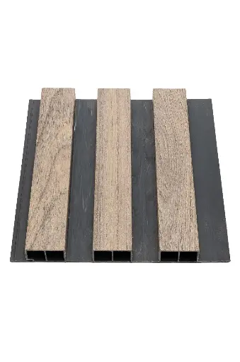 3 Kanal Yarım Kaplama Meşe Dekoratif Duvar Paneli